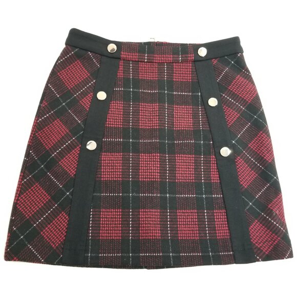 River Island Red and Black A-Line Mini Skirt little girl size 7 (C5) - Picture 6 of 10